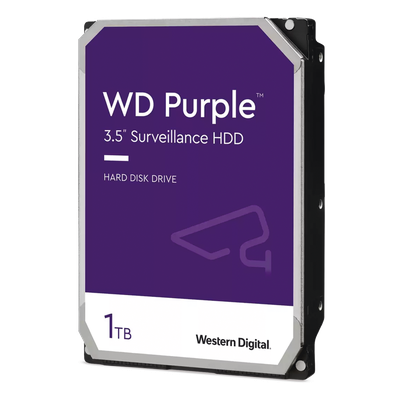 Disco Duro para Videovigilancia / 1 TB / SATA III 6 Gb/s / 5400 RPM / 64 MB Caché / 3.5 Pulgadas / 64 Cámaras / 8 Bahías / 0°C a 65°C (32°F a 149°F)