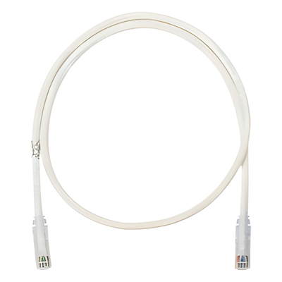 Cable de Parcheo UTP / Cat 6 / Clase E / 3 m (9.84 pies) / 24 AWG / T568B / Blanco Mate