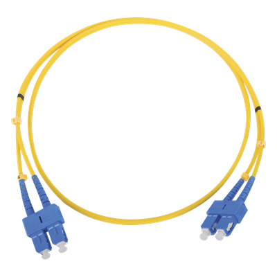 Jumper de Fibra Óptica / Monomodo 9/125 µm / SC/SC Dúplex / 1 Metro (3.28 Pies) / ITU-T G.652.D / 1310-1550 nm