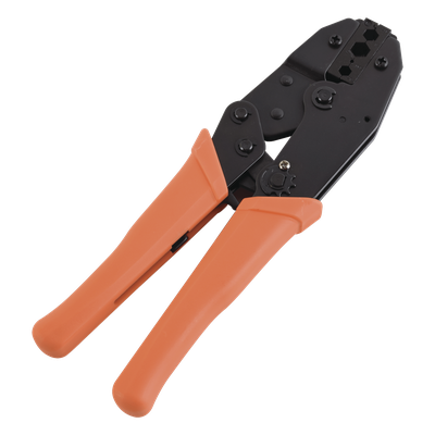 Pinza de Crimpado Hexagonal / Cables RG-58/U, RG-59, RG-8/X / 3 Cavidades 0.068", 0.213", 0.256" / Acero MN65 Antioxidante / Trinquete Ajustable