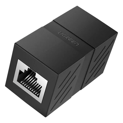 Acoplador RJ45 a RJ45 / 10 Gbps / 600 MHz / Cat7-Cat5e / Blindaje Metálico / 100 m (328 ft)
