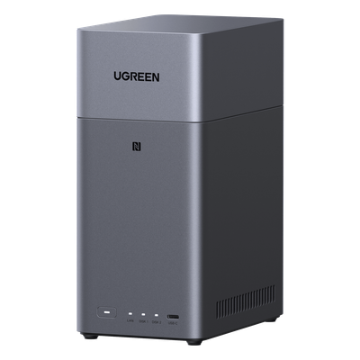 NAS de 2 Bahías / Procesador RK3576 / 4 GB DDR5 / HDMI 4K / USB-C 3.2 Gen 1 / Gigabit Ethernet / RAID 0/1-JBOD