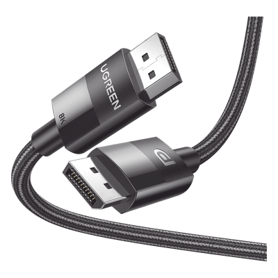 Cable DisplayPort / DP 1.4 / 2 m (6.56 ft) / 8K@60Hz / 4K@144Hz / 32.4 Gbps / Nylon trenzado / HDR / 3D