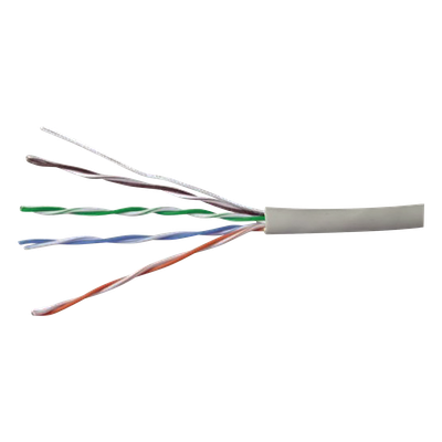Bobina UTP / Cat 5e / 24 AWG / 305 m (1000 ft) / 4 pares / PVC CM / Cobre sólido