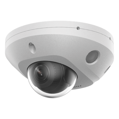 Mini Domo IP / 4 Megapixel / Dual Light 30 m (98.4 ft) / WDR 120 dB / IP67 / PoE / MicroSD 512 GB