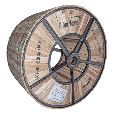 Cable ADSS / G.652D Monomodo / 96 Hilos / Span 100 m (328 ft) / 4 km (2.49 mi) / Exterior HDPE