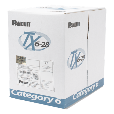 Cable UTP / Cat 6 / 28 AWG / 305 m (1000 ft) / CM-LSZH / 4 pares / 250 MHz / PoE