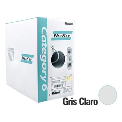 Bobina de Cable UTP / Cat 6 / 24 AWG / 305 m (1000 ft) / 4 Pares / PVC CM / Cobre Sólido