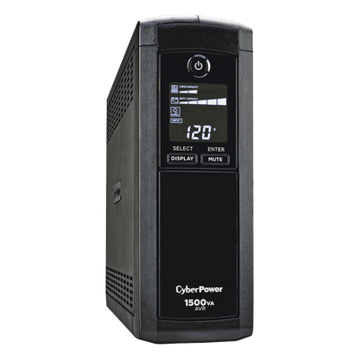 UPS Línea Interactiva / 1500 VA / 900 W / 12 Tomas NEMA 5-15R / 6 con Respaldo / Pantalla LCD / AVR / Supresión 1500 J