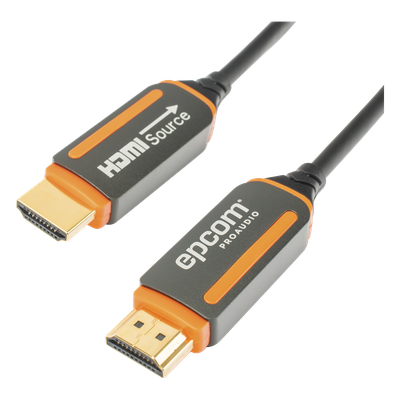 Cable HDMI de Fibra Óptica / 15m (49.21 ft) / 4K@60Hz / 18Gbps / HDCP 2.2 / Versión 2.0 / 4.5mm Diámetro