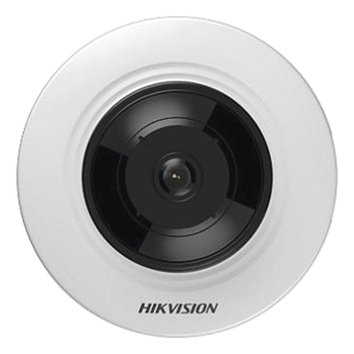 Mini Cámara Fisheye IP / 5 Megapixel / Panorámica 180°-360° / IR 8 m (26.2 ft) / Audio Integrado / PoE / Alarmas I/O