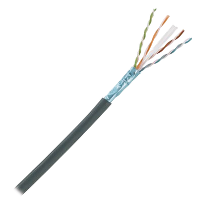 Cable Planta Externa Cat6A / Blindado F/UTP / 4 Pares 23 AWG / Gel Anti-Humedad / 305 m (1000 pies)