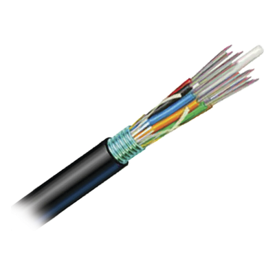 Cable de Fibra Óptica OSP / 6 Hilos / OM3 50/125 Optimizada / Armada con Gel / HDPE / 1 Metro (3.28 Pies)