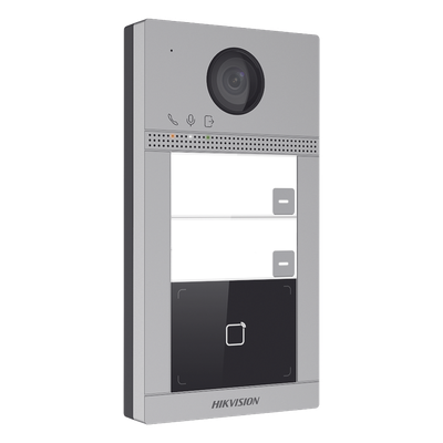 Videoportero IP / 2 Megapixel / PoE / IP65 + IK08 / 2 Departamentos / 2 Puertas / 6 Monitores / 129° / IR 3m (9.84 ft)