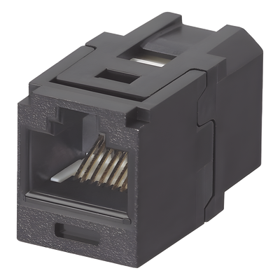 Módulo Acoplador RJ45 / Categoría 6 / Mini-Com / Contactos Chapados en Oro 50 µin / HDBaseT 100 W / -10°C a 65°C