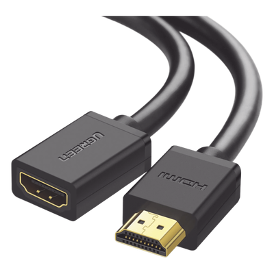 Cable Extensor HDMI / 1 m (3.28 ft) / 4K@60Hz / 3D / HDR / Macho a Hembra / Cobre Estañado / Transmisión Estable