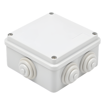 Caja de Derivación Estanca / 6 Entradas / IP55 / IK08 / 100x100x50 mm / Libre de Halógenos / -24 a 60°C