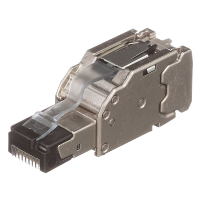 Plug RJ45 Blindado / Terminación en Campo / Cat5e/Cat6/Cat6A / 22-26 AWG / -40 a 85°C / Color Plata