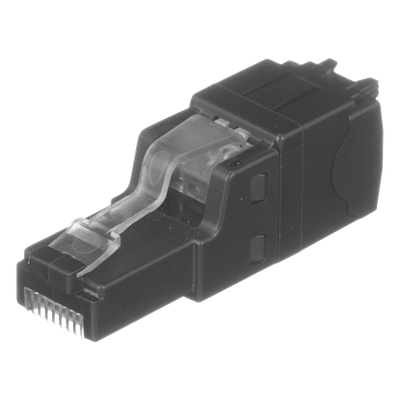 Plug RJ45 UTP / Cat6A / Terminación en Campo / 22-26 AWG / Recto y Angulado / 0.5-0.7 ft Equivalente