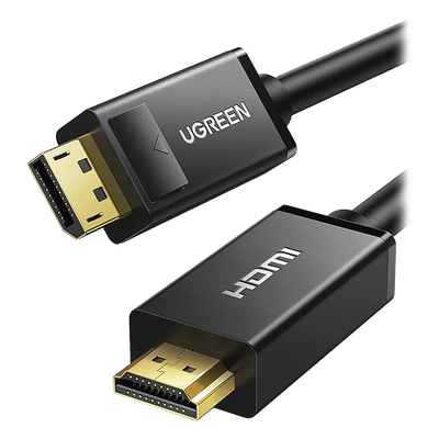 Cable DisplayPort a HDMI / 4.92 Pies (1.50 m) / 4K@30Hz / 3D / 28AWG Cobre Estañado / Audio 7.1 / Unidireccional / Botón de Liberación