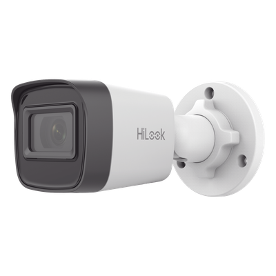 Bala IP / 4 Megapixel / Lente 2.8 mm / 104° FOV / 20 m IR / IP67 / PoE / dWDR / H.265+ / ONVIF