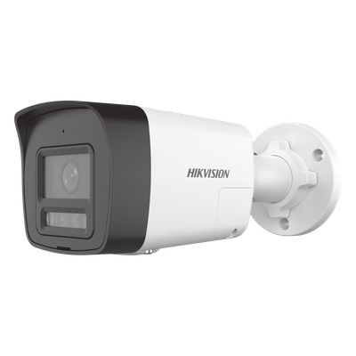 Cámara Bala IP / 4 Megapixel / Dual Light 30 m (98.4 ft) IR + 20 m (65.6 ft) Luz Blanca / Audio Bidireccional / AcuSense Lite / IP67 / PoE