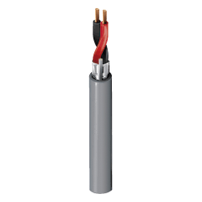 Cable Multipropósito para Alarma / 2x16 AWG / Blindado / CMR Riser / 305 m (1000 ft) / Gris