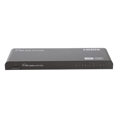 Splitter HDMI / 1 Entrada 8 Salidas Simultáneas / 4K×2K @ 60 Hz / HDR10 / Dolby Vision / 18 Gbps / 10 m (32.8 ft) / HDMI 2.0 / HDCP 2.2