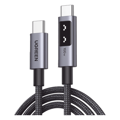 Cable USB-C a USB-C / Carga Rápida 100W / Transferencia 480 Mbps / Nylon Trenzado / 1 m (3.3 ft)