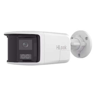 Cámara Bala IP / 6 Megapixel / Panorámica 180° / Dual Light 30 m (98.4 ft) / Audio Bidireccional / IP67 / PoE