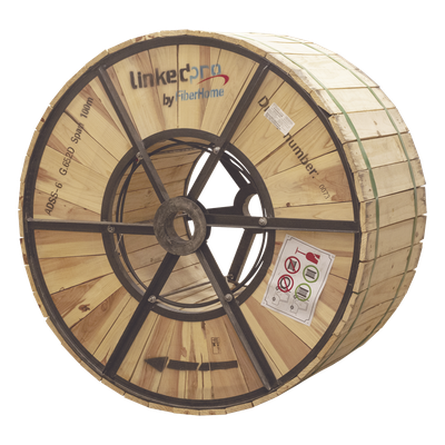 Cable ADSS Aéreo / 24 Hilos SM G.652D / Span 100m (328 ft) / Tensión 2500N / Anti-tracking 110kV / Loose Tube HDPE