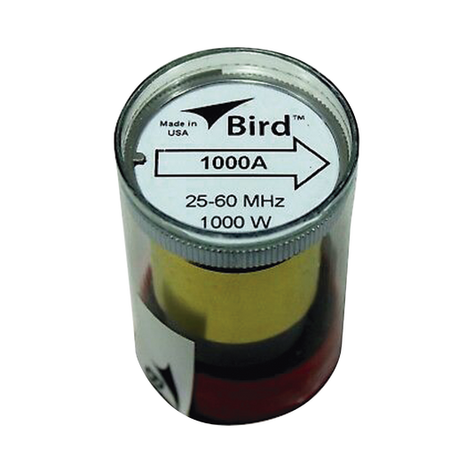 Elemento de Potencia en linea 7/8 a 1000 Watt para Wattmetro BIRD 43 en el Rango de Frecuencia de 25 a 60 MHz