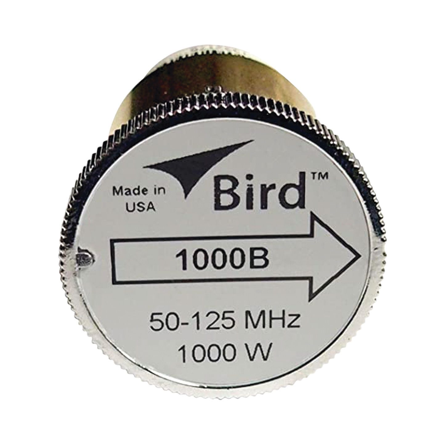 Elemento de Potencia en lÌnea 7/8 a 1000 Watt para Wattmetro BIRD 43, en el Rango de Frecuencia de 50 a 125 MHz.