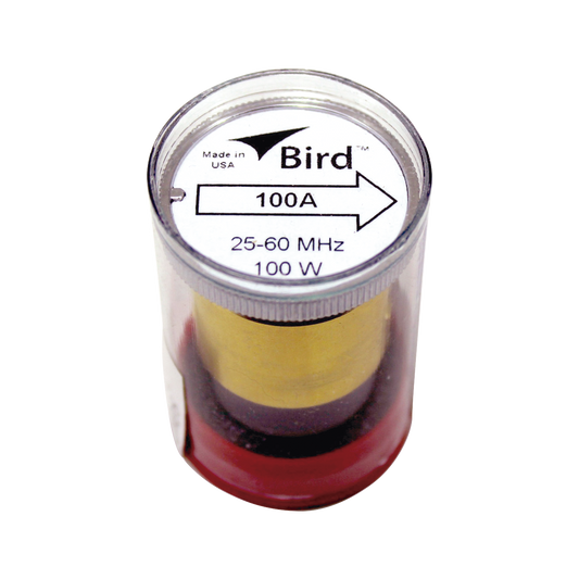 Elemento de 100 Watt en LÌnea 7/8 para Wattmetro BIRD 43 en Rango de Frecuencia de 25 a 60 MHz.
