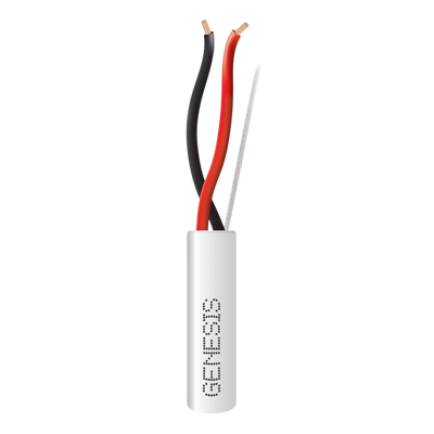 Cable para Alarma / 2x18 AWG / 305 m (1000 ft) / Riser / Blanco
