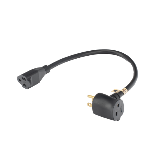 Extensión Eléctrica para Uso Rudo para Uso en T / Conexión NEMA 5-15 / 30 cm / 1800 W