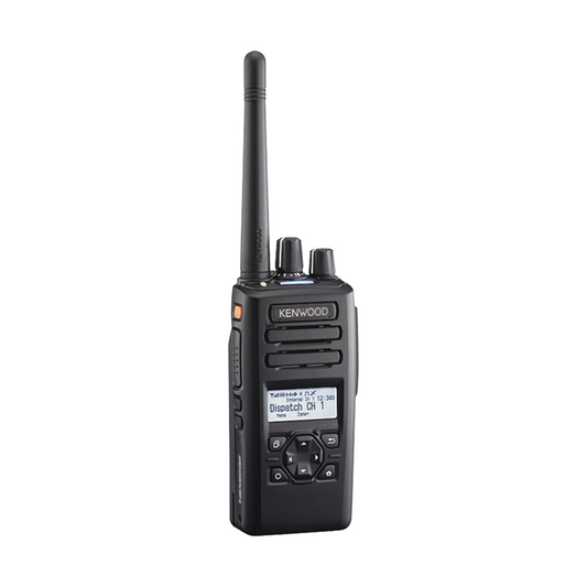 Radio portátil UHF 400-520 MHz, 260 Canales, Digital NXDN-DMR-Análogo, GPS, Bluetooth, IP67, 2 Pines, Incluye Batería-Antena-Cargador-Clip.