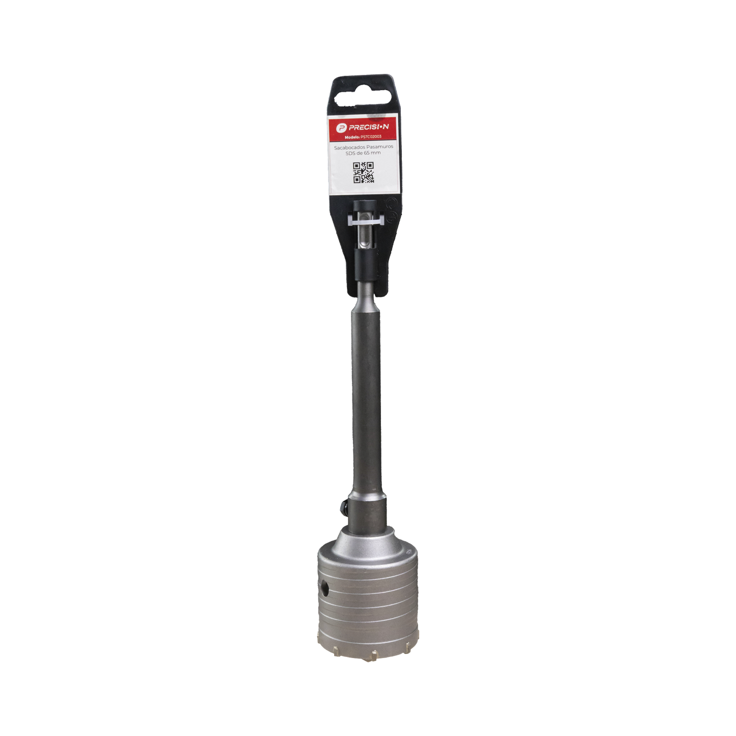 Broca Pasamuros SDS, Sacabocado para Concreto de 65mm con Extensión de 220mm