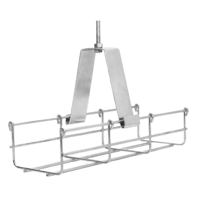 Soporte de Techo para Charola / 100 mm / Tipo Péndulo / Acero Calibre 14 / Electro Zinc / Falso Plafón