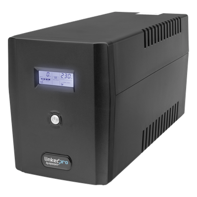 UPS de Línea Interactiva / 1500 VA / 900 W / 8 Tomas NEMA 5-15R / Pantalla LCD / AVR Boost/Buck / Protección RJ45