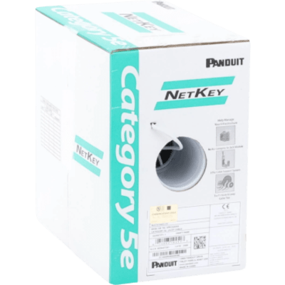 Cable UTP / Categoría 5e / 24 AWG / 305 m (1000 ft) / Cobre Sólido / PVC CM / 4 Pares / PoE