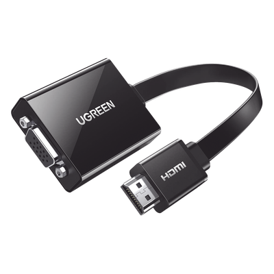 Adaptador HDMI a VGA / 1080P@60Hz / Audio 3.5mm / Alimentación Micro USB / Cable 0.82 ft / Plug & Play