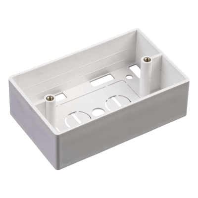 Caja de Pared Universal / 6 Puertos / 70x115x36 mm / UL 94V-0 / ANSI/TIA/EIA-568-C.2 / 0.23x0.38x0.12 ft