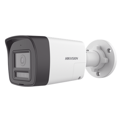 Cámara Bala TURBOHD / 3K 5 Megapixel / Lente 2.8 mm / Ángulo 112° / Dual Light IR 30 m (98.4 ft) + Luz Blanca 20 m (65.6 ft) / Audio Bidireccional / IP67