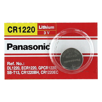 Batería de Litio tipo Moneda / 3V / 35 mAh / CR1220 / No Recargable / -30°C a +60°C