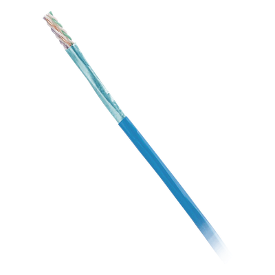 Bobina de Cable Blindado F/UTP / Cat6 / 4 Pares / 23 AWG / LSZH / 305 m (1000 pies) / Azul