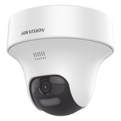 Cámara Domo Turret Turbo HD / 2 Megapixel / Dual Light 25 m (82 ft) IR + 20 m (65.6 ft) Luz Blanca / Audio Bidireccional / Interior