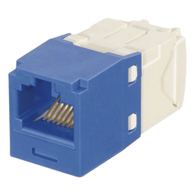 Módulo Jack RJ45 / Cat 6 / Terminación TG sin herramienta / Mini-Com con llaveado por color / UTP / 22-26 AWG