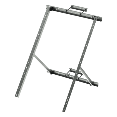 Soporte de Montaje para Panel Solar / Ajustable 25° a 50° / Galvanizado Electrolítico / 15 kg / Torre y Poste