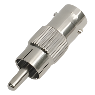 Adaptador en Línea / 75 Ohm / BNC Hembra a RCA Macho / 9.6 mm x 34 mm / 0.31 ft x 0.11 ft